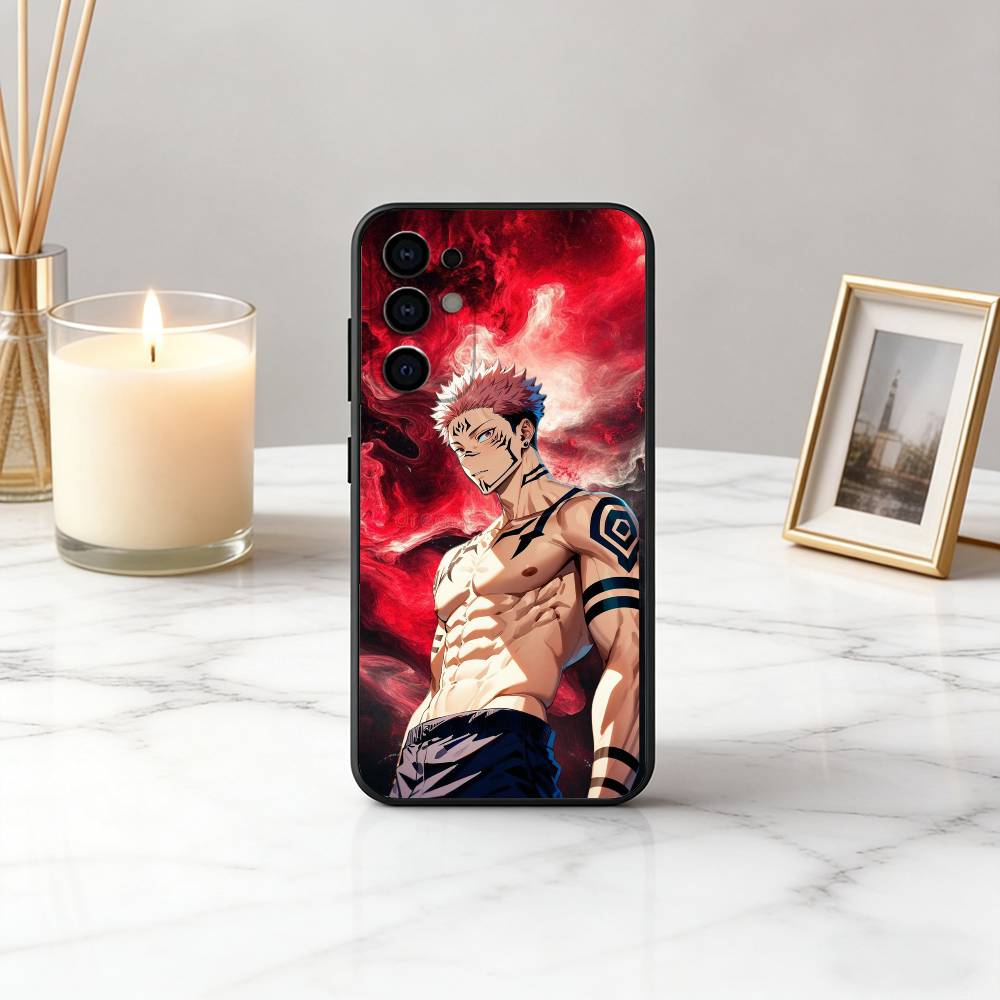 

Jujut-su R-Ryomen S-Sukuna Kaisen-RS Phone Case For Samsung S25,S24,S21,S22,S23,S30,Ultra,S20,Plus,Fe,Soft Silicone Black Cover Samsung S26