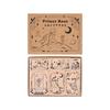 JIANWU 6 Pcs/set Rose Prince Series Vintage Wooden Rubber Stamp Set Creative DIY Journal Printing Decor Material  Stationery