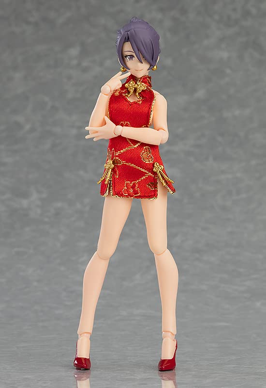 Figma Styles Female Body with Mini Skirt China Dress Coordination Plastic Painted Movable Figure [Mika] Non-Scale