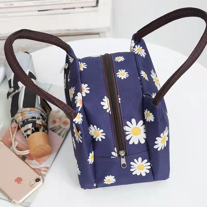 Waterproof Oxford Cloth Tote Bag for Elderly Moms - Small Square Handbag for Shopping and Work