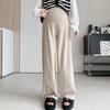 High-Waist Maternity Wide-Leg Trousers - Autumn/Winter Cashmere Blend