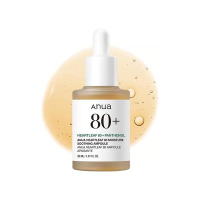 Anua Heartleaf 80 Hydrating Serum 30ml Moisturizing, Exfoliating, Hyaluronic Acid Skin Care