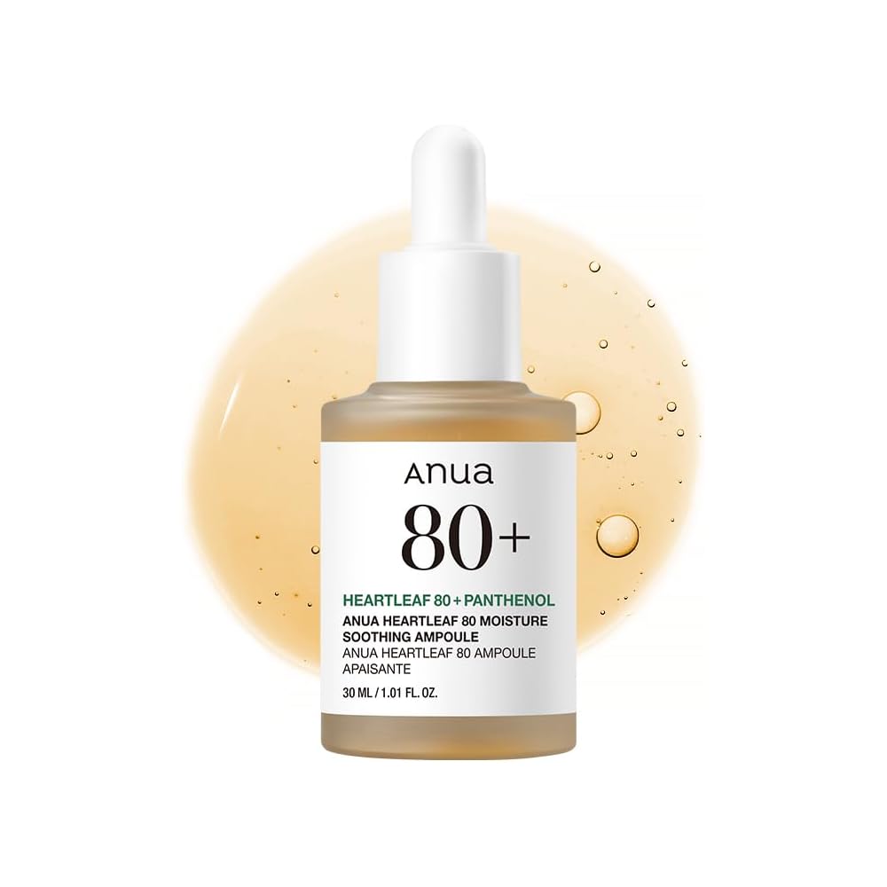Anua Heartleaf 80 Hydrating Serum 30ml Moisturizing, Exfoliating, Hyaluronic Acid Skin Care