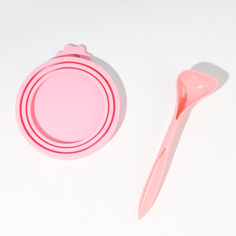 Pet Can Lid Fresh-keeping Silicone Lid Dog Can Sealing Lid Universal Sealing Lid Three-in-one Silicone Can Lid