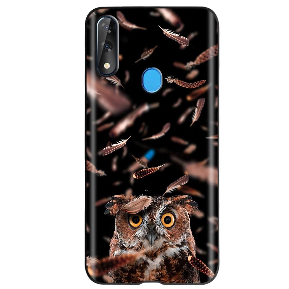 Etui do ZTE Blade V10 Modny Wzór Kwiatowy Serce Etui na Telefon do ZTE Blade V10 Vita V 10 Czarne Silikonowe Miękkie TPU Zderzak