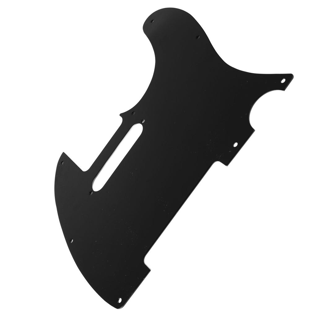 Electric Guitar Pickguard High Strength Scratch Proof Aluminum Alloy Front Guitar Guard Plate Black
