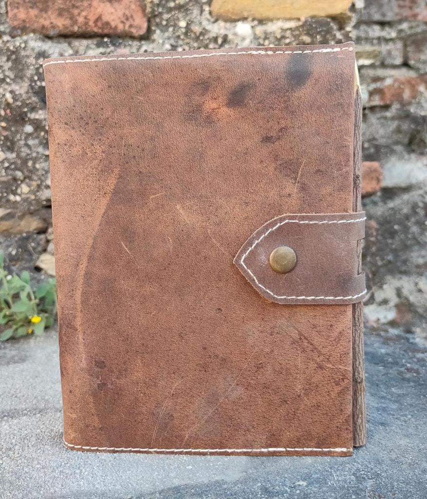 Personalized Faux Leather Refillable Journal: Rustic Travel Diary
