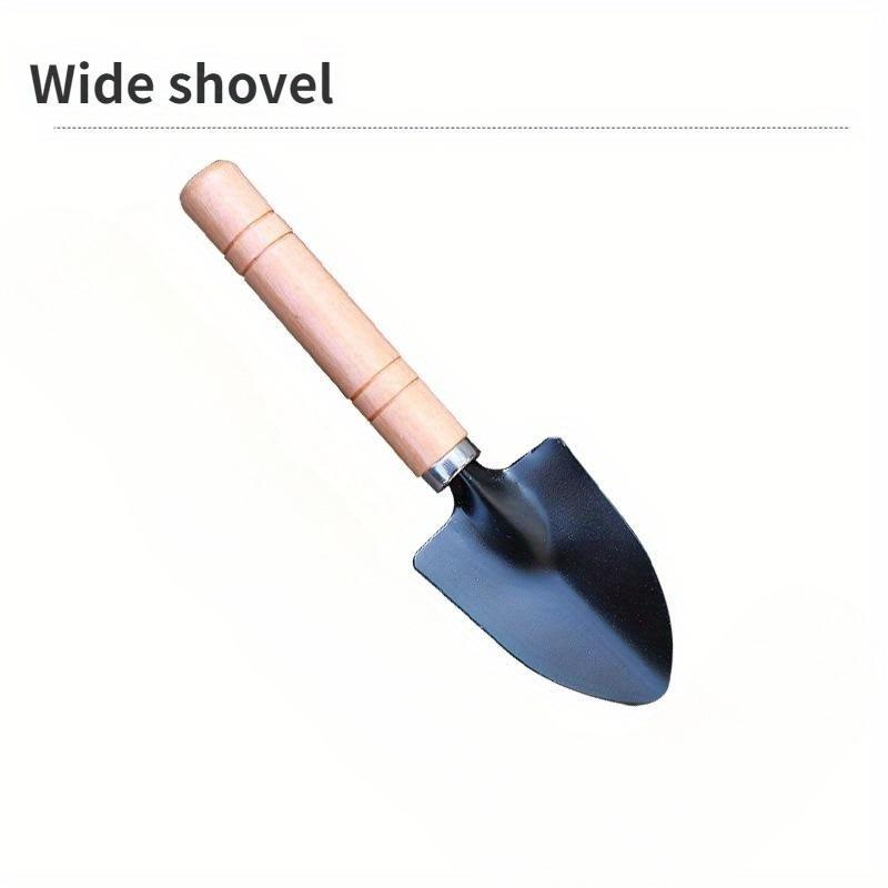 5Pcs Gardening Shovel Flower Planting Shovel Garden Wooden Handle Home Garden Tools Small Home Shovel Spade