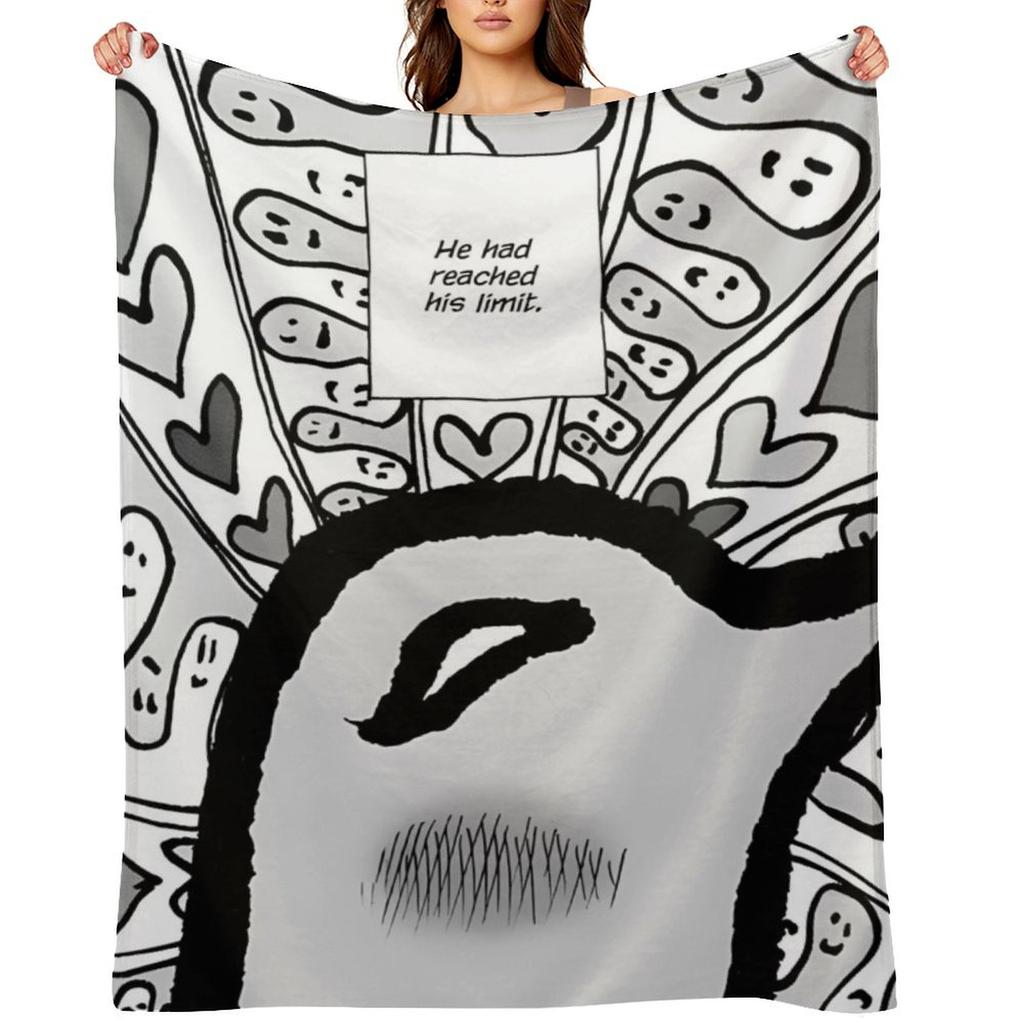 Punpun oyasumi Wohndecke für dekoratives Sofa Flanelldecken für Baby Campingdecken