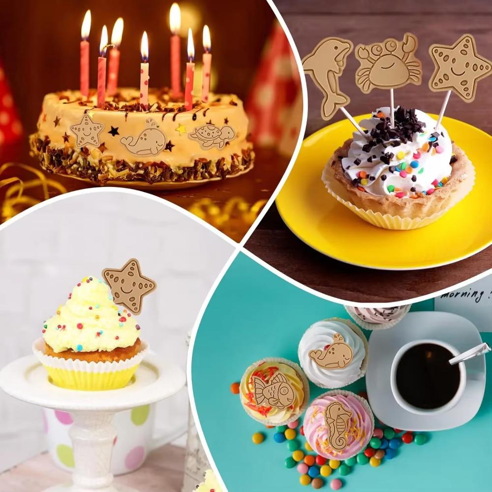 8 Pcs/set Cookie Cutters Plastic 3D Cute Cartoon Pressable Biscuit Mold Fondant Cookie Stamp Kitchen Baking Pastry Bakeware