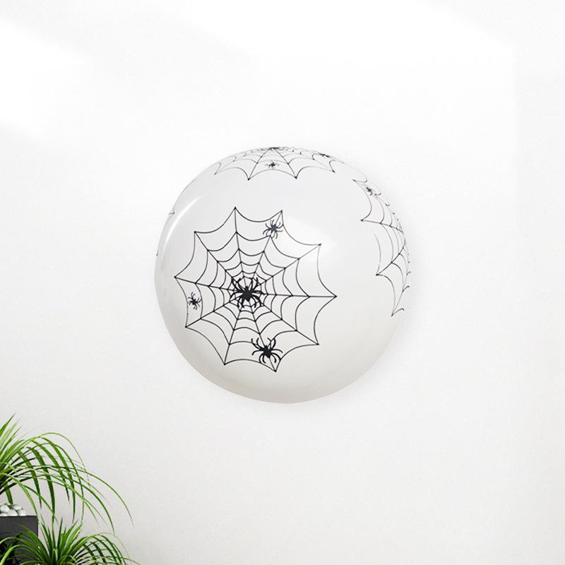 12 Halloweenowe Balony Lateksowe z Nadrukiem Dekoracja Scena Imprezy Maskaradowej Scena Baru Festiwalu Duchów