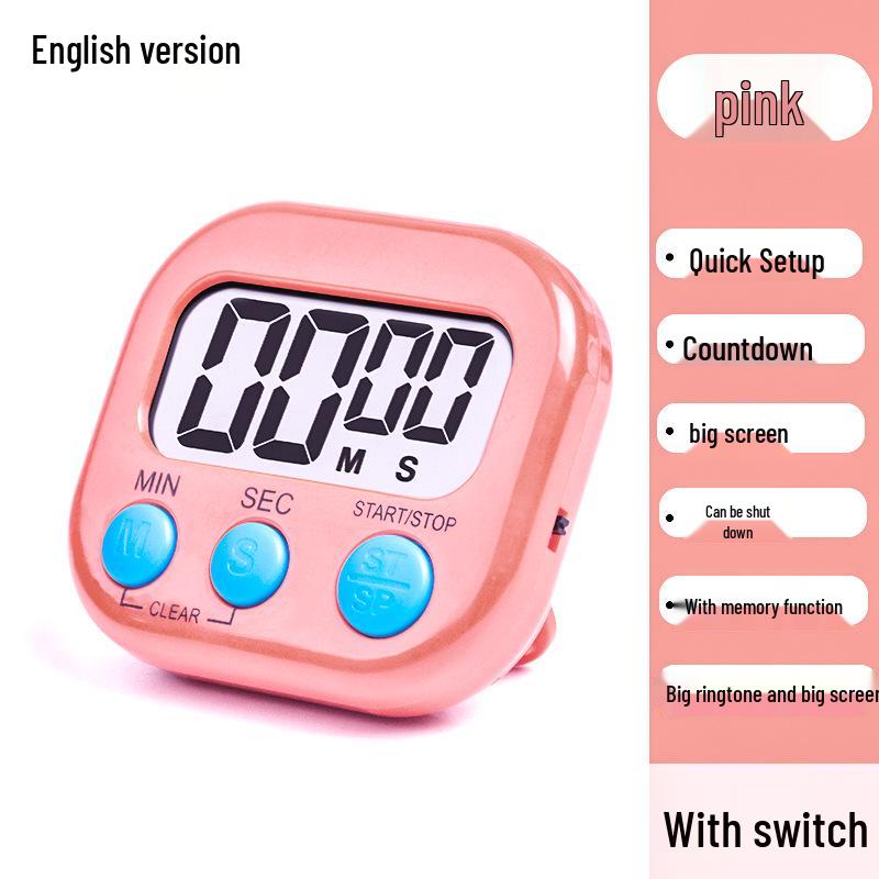 Large Display Electronic Kitchen Timer with Alarm
