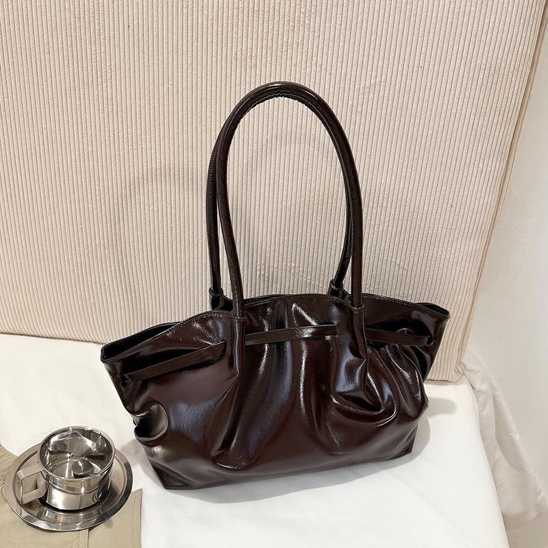 

Fashiable Large Capacity Women Shoulder Bag Commuter Underarm Bag New Versatile Tote Bag Ladies Handbags 30x25x12cm кофейный
