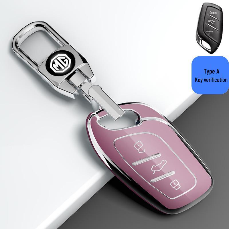 Compatible Key Case for MG 3/5/6, ZS, New Energy, HS, Rui Xing, and MG6 Pro - Third Generation Car Buckle Package