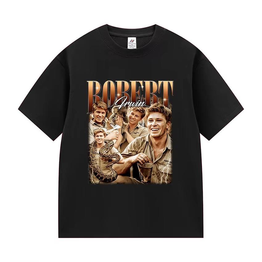 

90s Retro Robert Irwin Graphic T Shirt Women Classic Fashion Short Sleeve T-shirts Casual High Quality Cotton T-shirt Streetw... S разноцветный