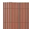 Double Sided Garden Fence PVC 90 X 300 Cm Brown