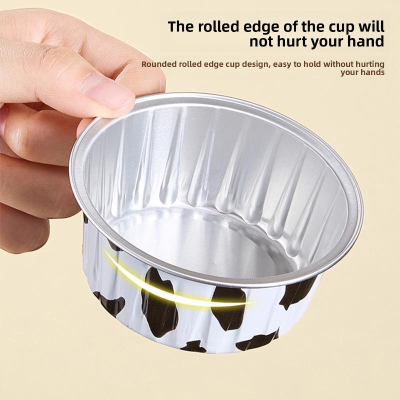 Sheet Metal Small Bowl Air Fryer Egg Tart Tray Aluminum Foil Household Reusable Oven Steaming Cake Cup