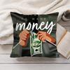 Funny Time Is Money Cushion Cover Short Plush Double-Sided Printing Home Machine Washable In Warm Winter Pillow Cover