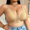 European and American Large Size Bra Sports Bra Shockproof and Anti-sagging Front Buckle Gathered Large Chest Small Bra