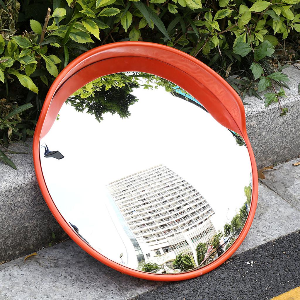 60cm Wide Angle Driveway Road Safety Convex Traffic Mirror Includes Mounting Bracket & Screw