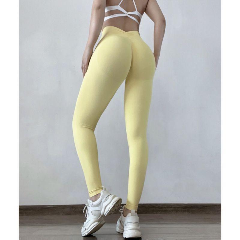 Fashion Back V Waist Fitness Pants Breathable Hip-Lifting Exercise Peach Hip Training Pant Wait Lifting High Waist Yoga Pants Hip-Lifting Women