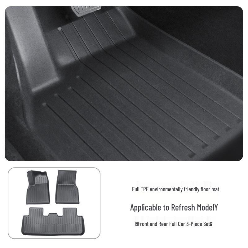 #2025 Tesla Model Y/3 Refresh Floor Mats - Full Coverage Double Layer Design