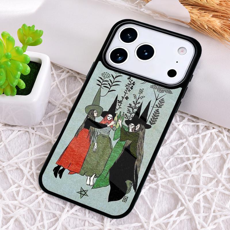 Witches Circle Dance Shockproof Phone Case for iPhone 17 Air 16e 15 11 12 14 13 Pro Max Cover Coque