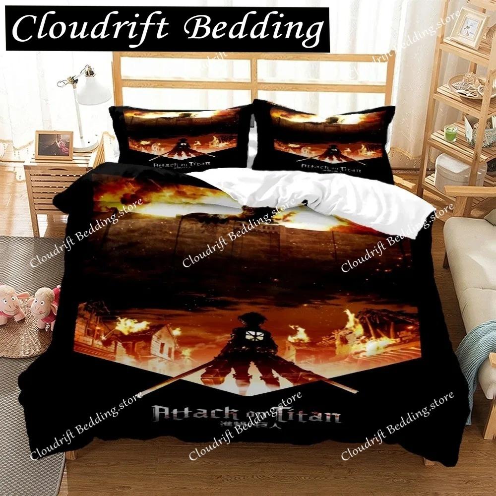 Japanese Anime Polyester Bedding Sets Boys Covers Boys Duvet Cover Set For Teens Bedding Set Cover& Pillowcase
