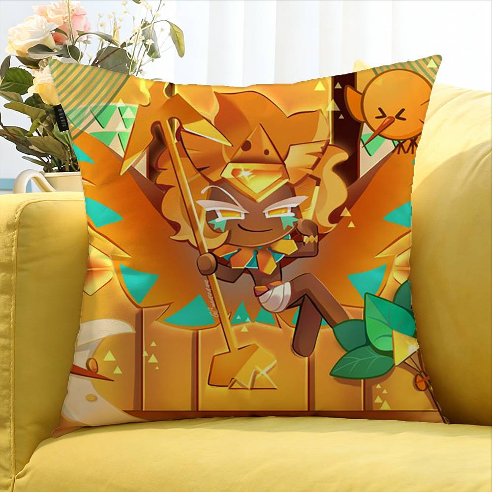 G-Golden Cheese C-Cookie Various Sizes Square Pillow Case For Car Home Bedchamber Decor