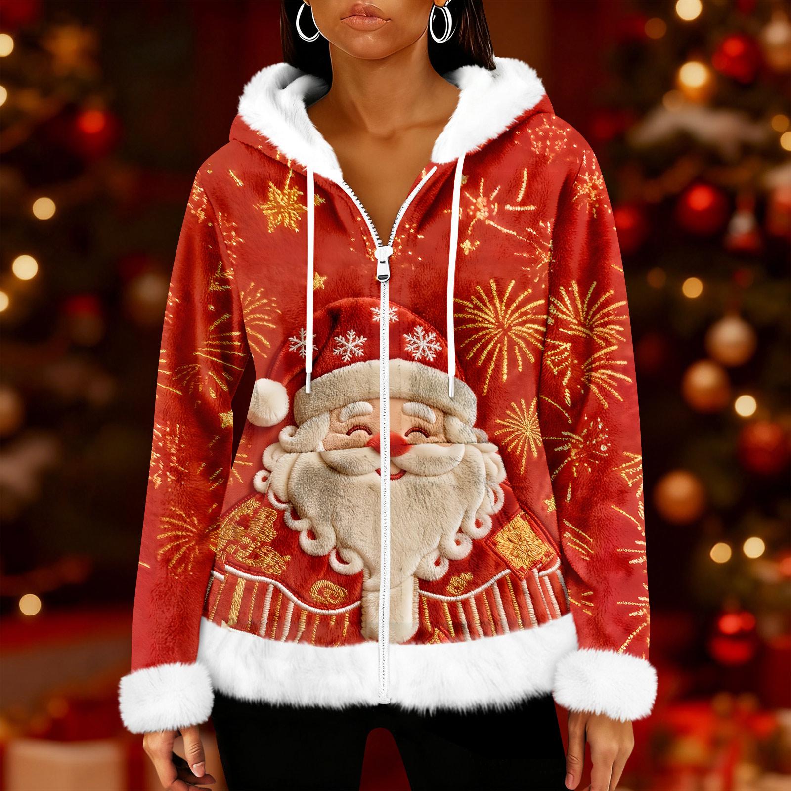 

Женский повседневный модный кардиган с капюшоном на молнии из флиса с длинными рукавами XL