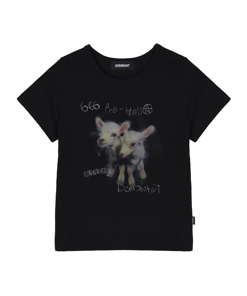 DOMINANT Slim Fit Goat T-Shirts_Black
