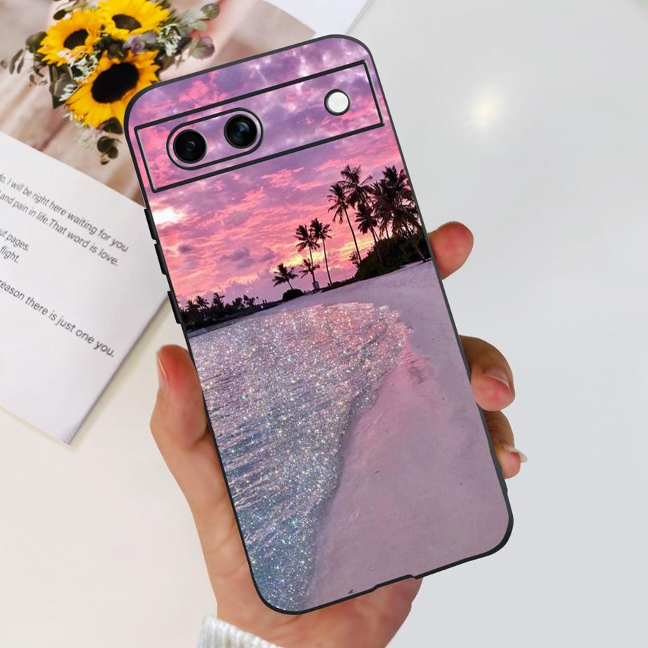 Für Google Pixel 8A Hülle Stilvolle Bemalte Abdeckung Weiche TPU Stoßfeste Handyhülle Für Google Pixel 8 Pro Pixel8A Fundas Coque Bumper