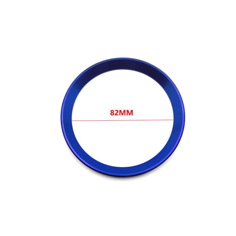 JHG18 1 Piece Front and Rear Logos 82mm/74mm Front and Rear Badge Decorative Rings Suitable for BMW 3 Series 5 Series 320LI 520LI