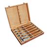 EZARC 6-Piece Woodworking Chisel Set, 6/10/12/16/20/25mm, Excellent Sharpness, Professional Grade, Beechwood Handle, Carpentry Tools, Wooden Box