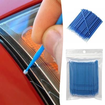 100pcs Car Maintenance Cotton Swab Multi-Purpose Cleaning Stick For Keyboards Car Computer Painting Crafting Equipment Cleaning