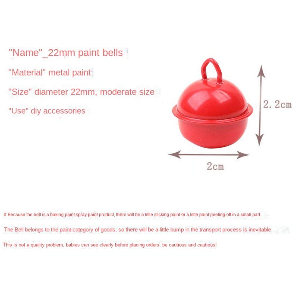 4Pcs Candy Colors Pet Colorful Bell Accessory DIY Keychain Pendants Accessories Metal Bells  Pet