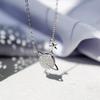 Korean Style S925 Sterling Silver Planet Necklace with Star Pendant - Women's Simple Clavicle Chain Design