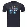 Li Ning Badminton Serie Cartoon Anime Rundhals Bequem Vielseitig Atmungsaktiv Kurzarm Badmintonshirt Unisex Oberteile Schwarz AHSUA47-1