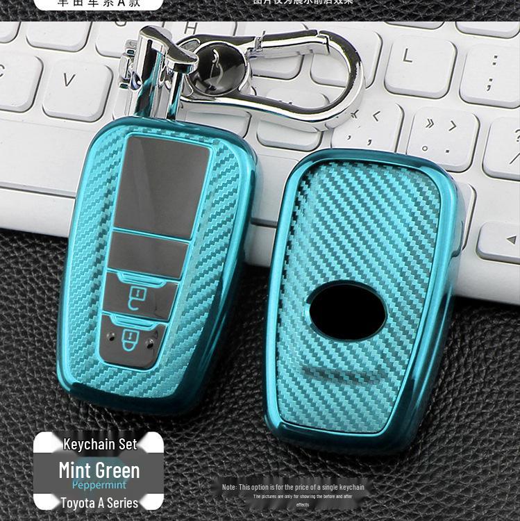 Toyota A Style TPU Carbon Fiber Car Key Case