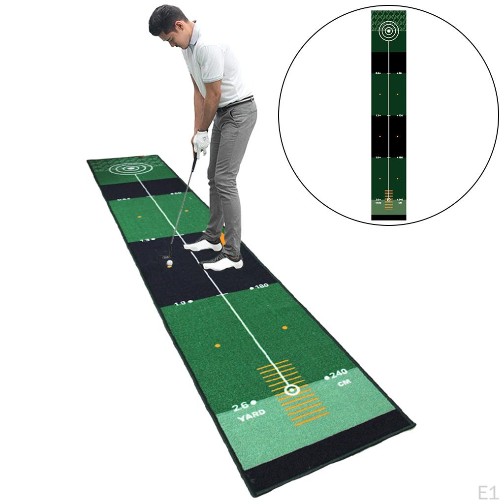 1,64 x 9,84 Fuß Golfteppich Putting-Matte, Indoor-Schlagmatte, Golf-Übungstraining
