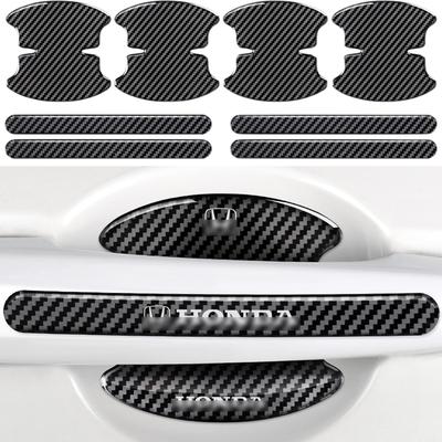 DEVENTORZ Fit Honda Door Handle Protectors 8 Pcs Carbon Fiber Door Handle Protective Film