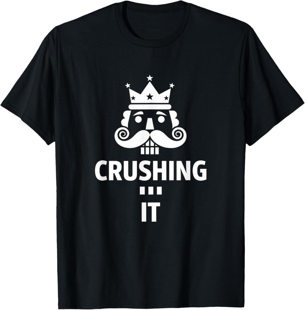 

Christmas Crushing It Nutcracker - Funny Retro Ugly Xmas Nut T-Shirt M