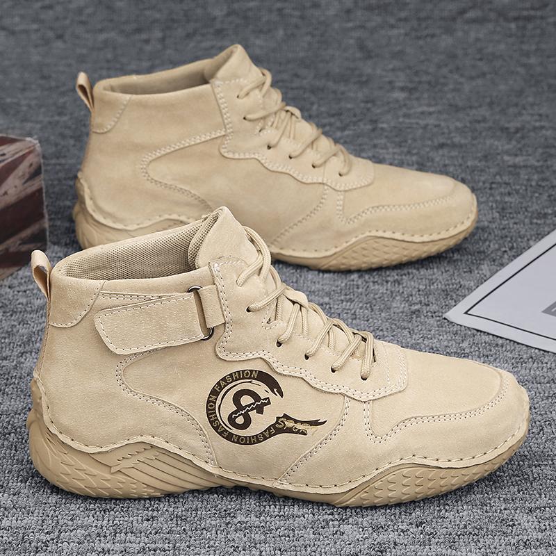 Pig Leather Boots Men Shoes Comfortable Ankle Boots for Men Casual Shoes Moccasins Men Winter Boots