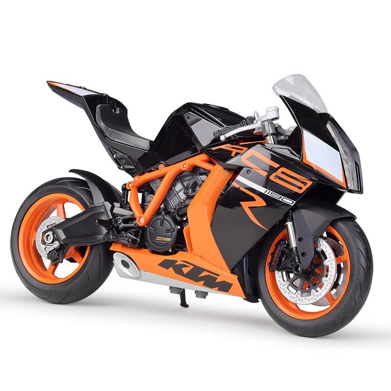 

WELLY 1/10 KTM 1190 RC8 R Alloy Sports Motorcycle Model Diecast Metal Street Cross-country Racing Motorcycle Model Kids Toy Gift чёрный