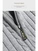 American Autumn/Winter Solid Color Zippered Knit Cardigan: Trendy Korean-Style Men's Outerwear