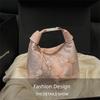 Chinese Style Butterfly Embroidery Shoulder Bag Zipper Closure Canvas Hanfu Embroidery Handbag Bead Cheongsam Bag Women