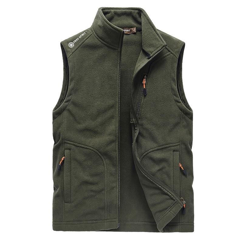 Men Warm Fleece Vest Jacket Winter Hooded Sleeveless Waistcoat Autumn Fashion Casual Vest Waistcoat Jacket Men