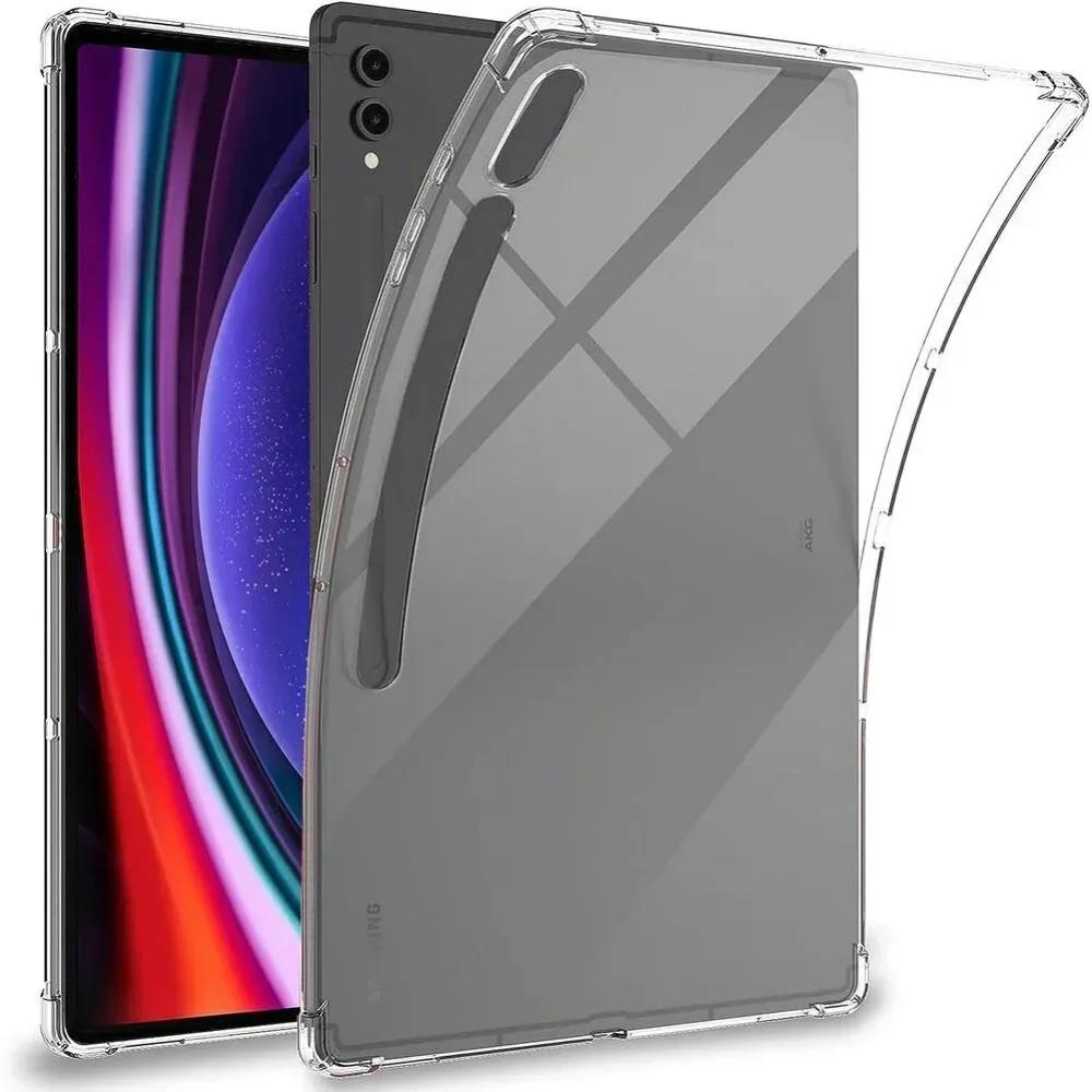 Case For Samsung Galaxy Tab S10 Ultra 14.6" Flexible Silicone TPU Black Protective Shell Back Cover For Samsung SM-X920 SM-X926B