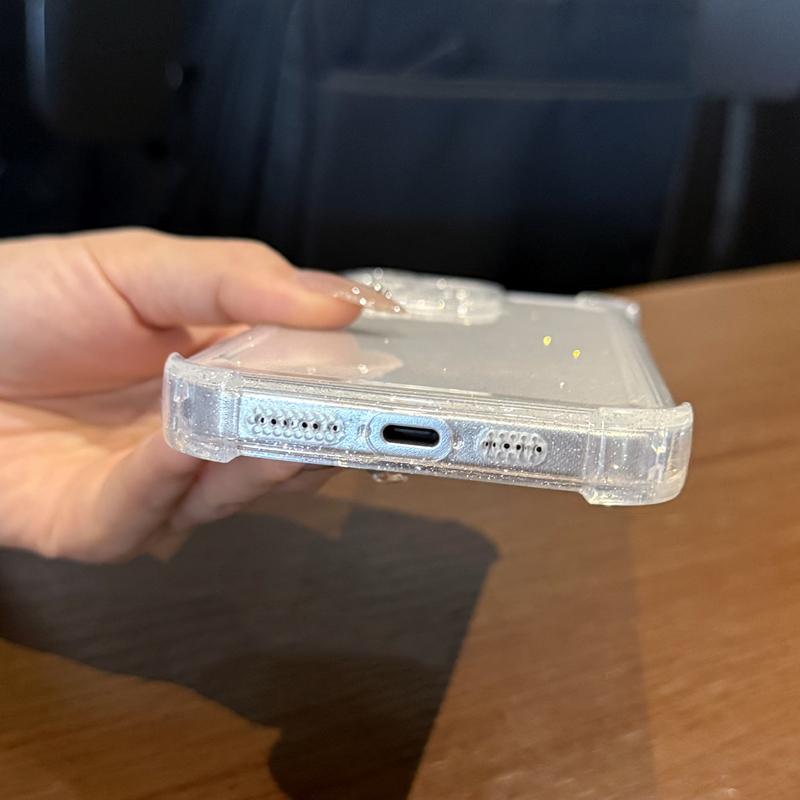 Fashion Glitter TPU Case for iPhone 16 15 Pro Max 14 Plus 13 12 11 Cover Soft TPU Silicone Phone Back Cases