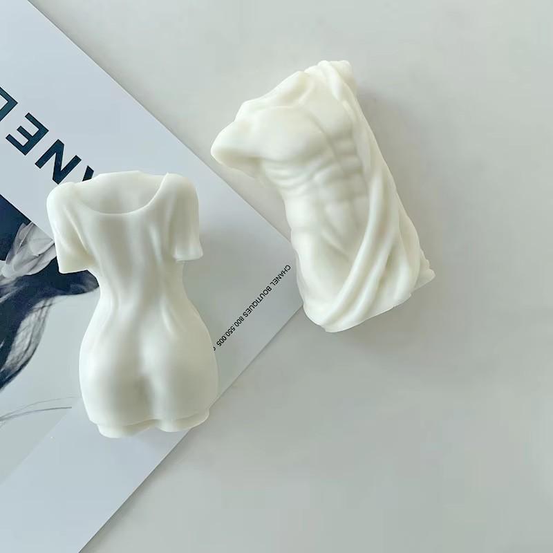 Moule en silicone pour bougies sexy, corps musclé, en résine, en plâtre, parfumé, pour femme, décoration d'intérieur, cadeau idéal